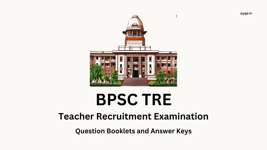 Bpsc Tre Question Booklets Answer Keys