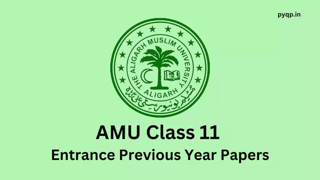 AMU Class 11 Entrance Previous Year Question Papers