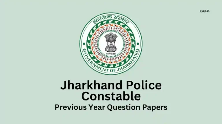 Jharkhand police constable previous year question papers