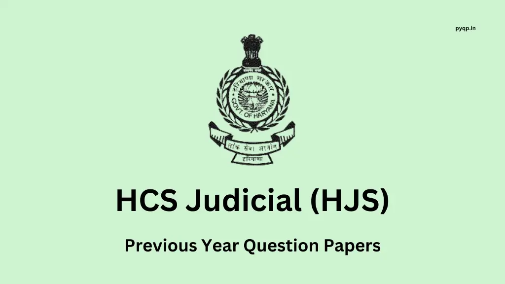 hcs judicial previous year question papers