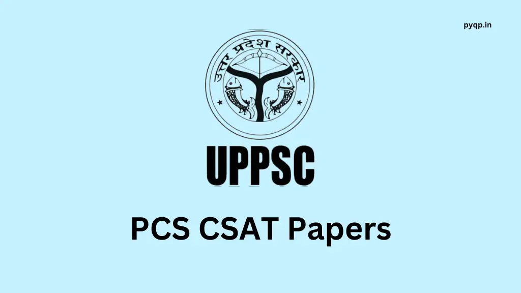 UPPSC PCS CSAT Papers
