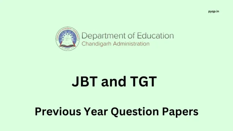 chandigarh jbt previous year question papers