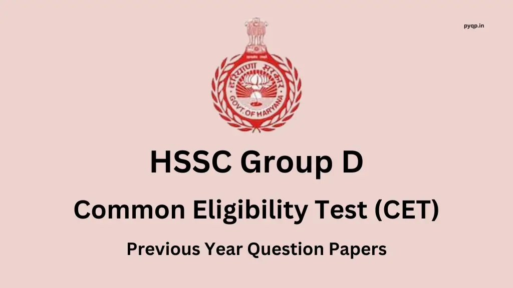 HSSC Group D CET Question Paper