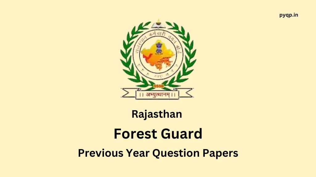 Rajasthan Forest Guard Previous Question Papers