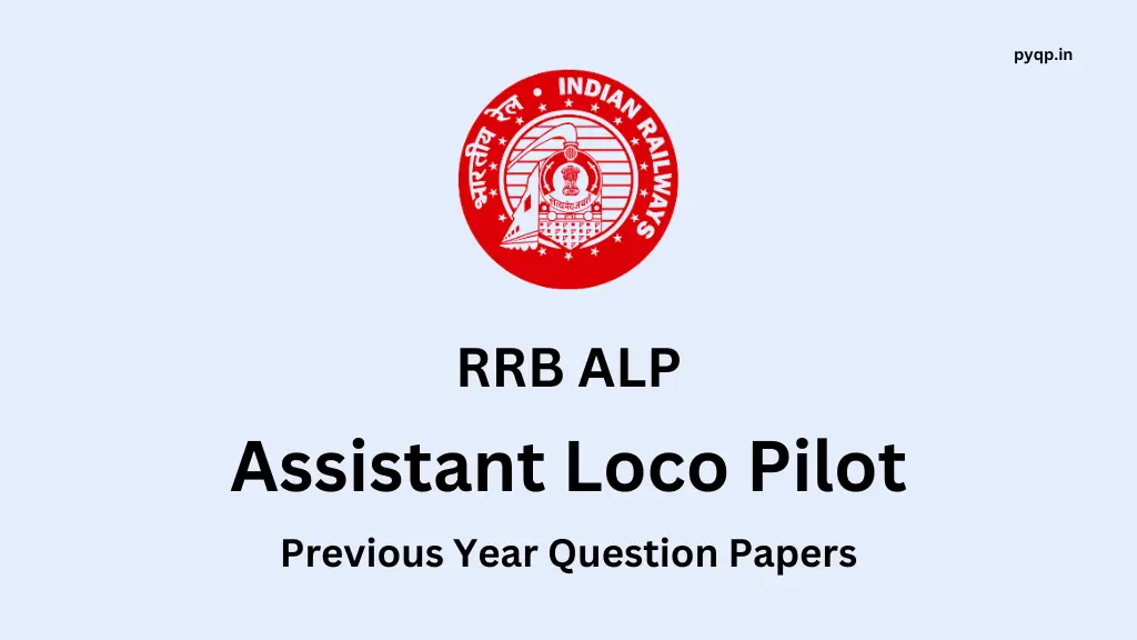 RRB ALP Question Paper