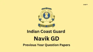 ICG Navik GD Question Paper