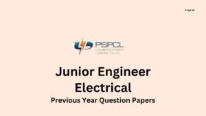 PSPCL JE Electrical Question Papers