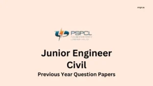 PSPCL JE Civil Previous Year Question Paper