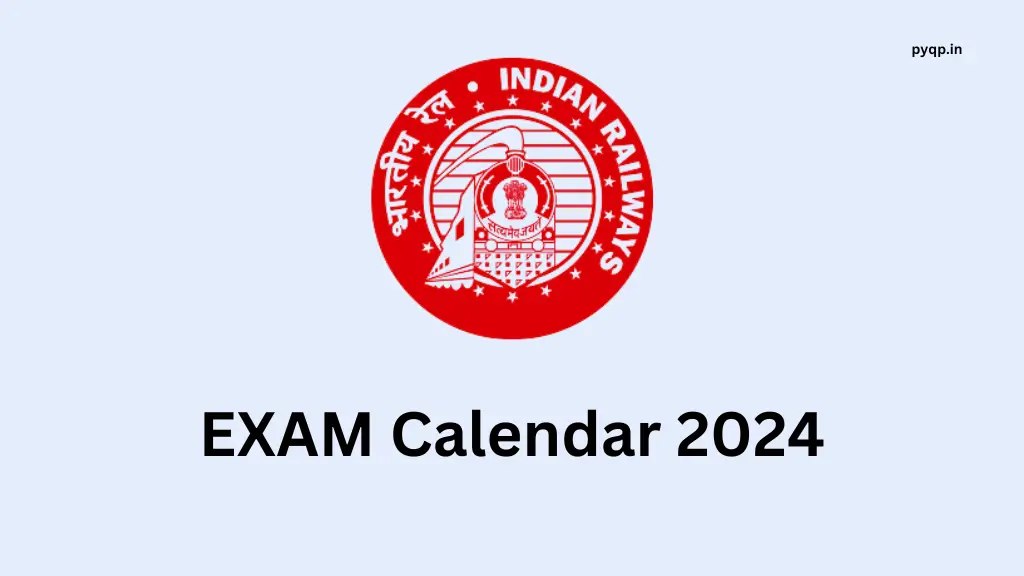 Indian railway exam calendar 2024