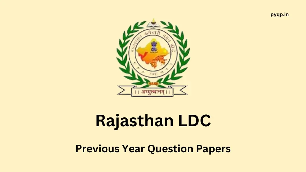 Rajasthan LDC Previous Year Papers