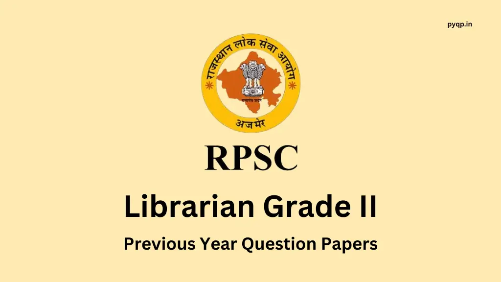 RPSC Librarian Previous Year Papers
