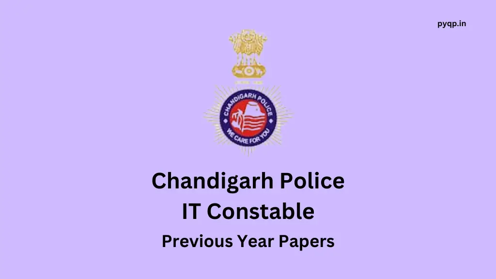 Chandigarh Police Constable IT Previous Year Papers
