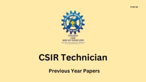 CSIR Technician Previous Year Papers