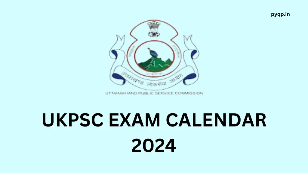 UKPSC Exam Calendar 2024