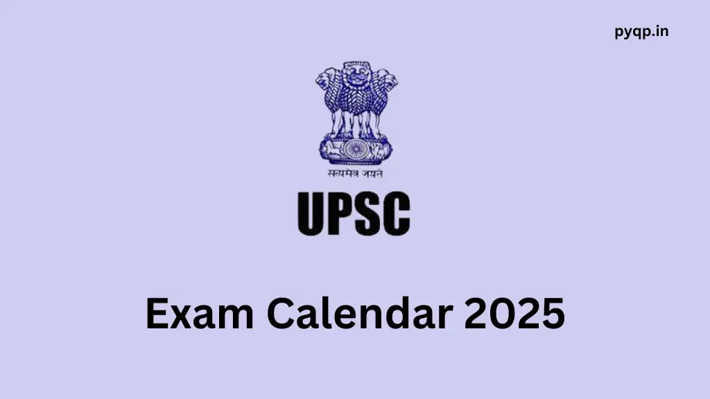 Upsc Calendar 2025 