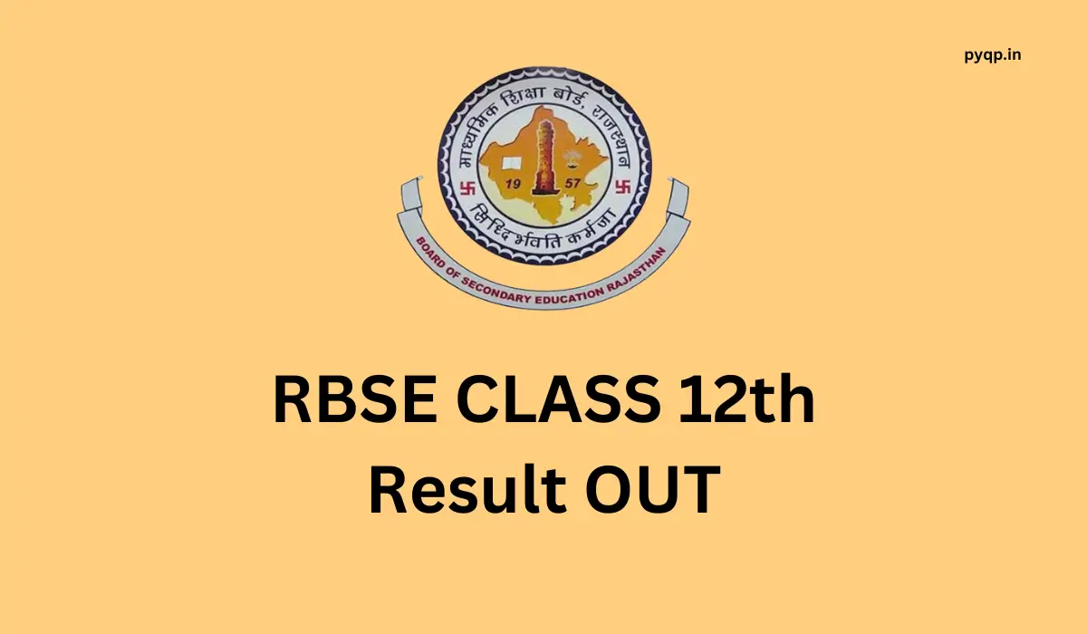 RBSE 12th Result 2024 OUT