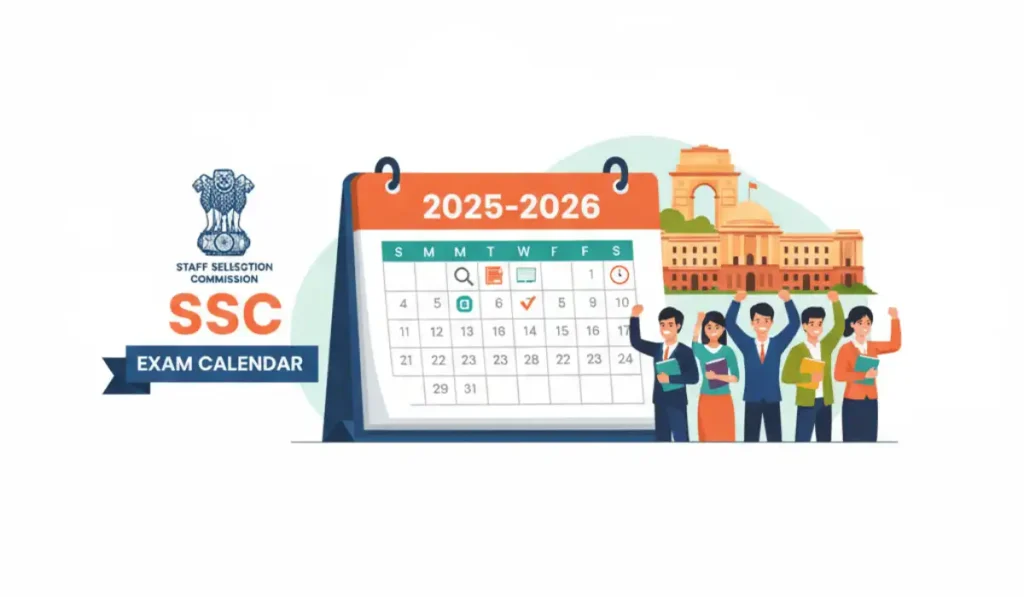 SSC Exam Calendar 2025-26