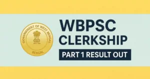 WBPSC Clerkship Result 2025
