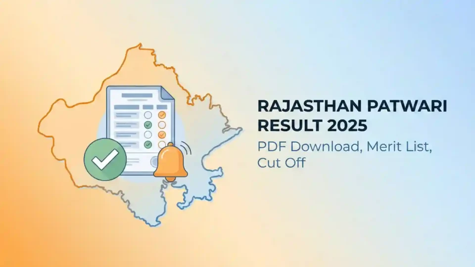 Rajasthan Patwari Result 2025