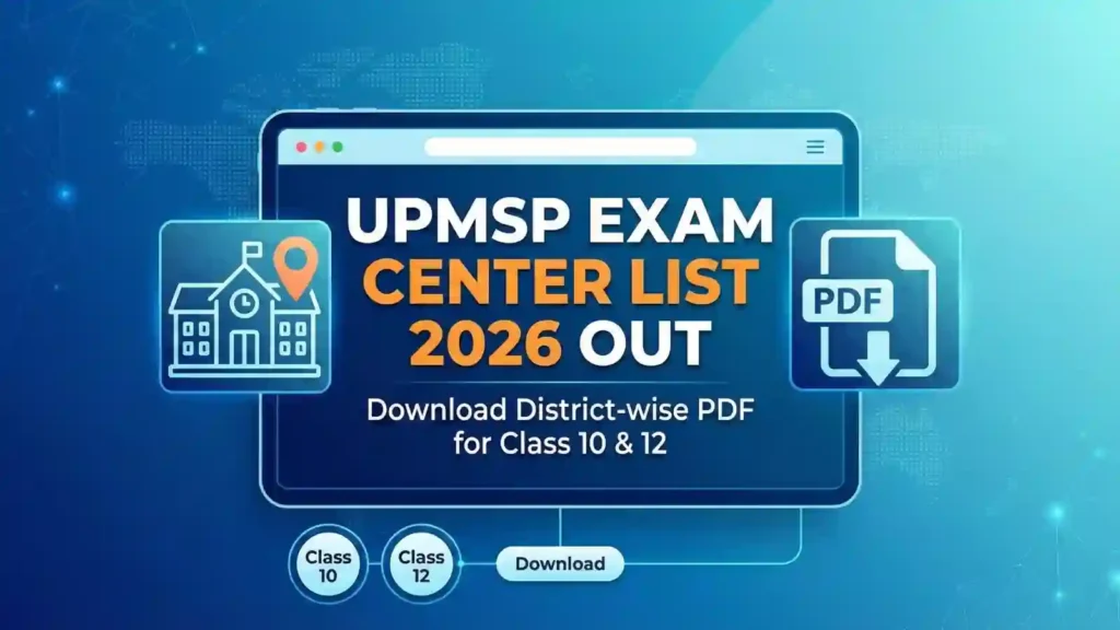 UPMSP Center List 2026