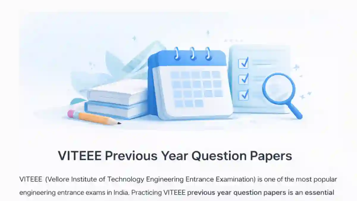 VITEEE Previous Year Question Papers PDF Download