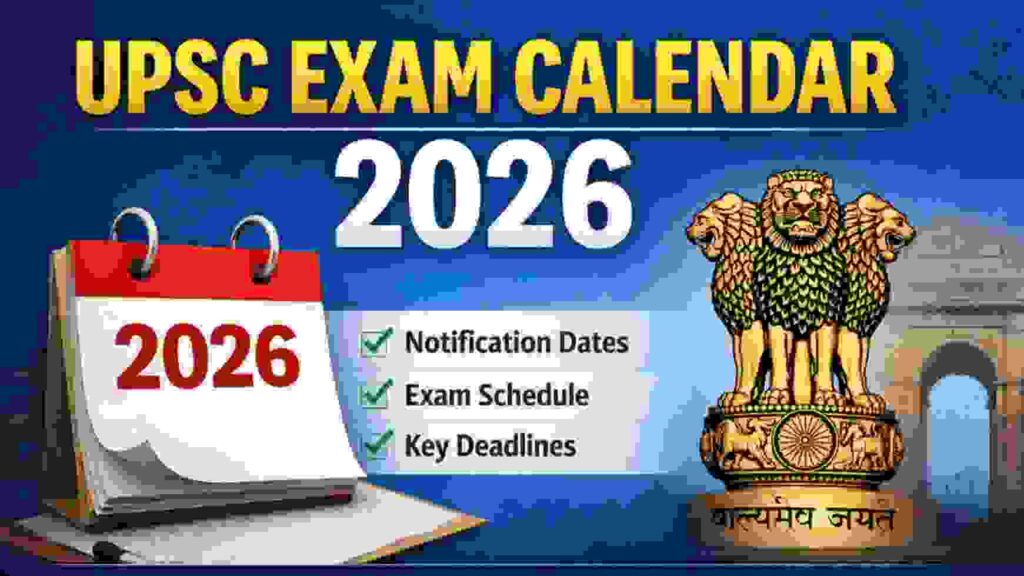 UPSC Exam Calendar 2026